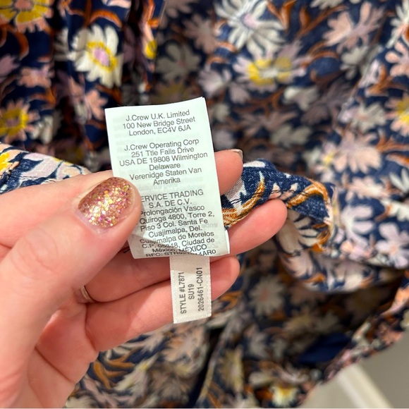 Madewell Floral Open Front Light Weight Kimono- Lg - Picture 7 of 8